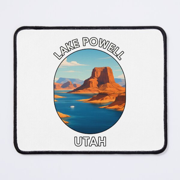 Item preview, Lake Powell Utah Travel Poster – Scenic Desert Lake Wall Art designed and sold by inkNext.
