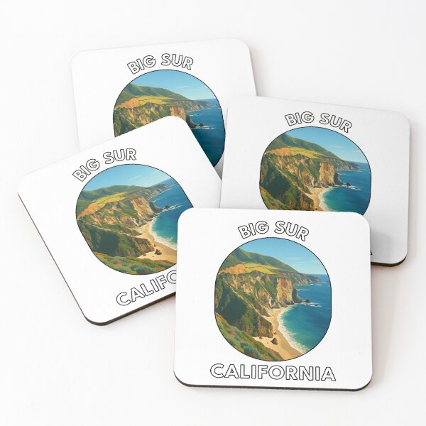 Item preview, Big Sur California Travel Poster – Scenic Coastal Highway Art designed and sold by inkNext.