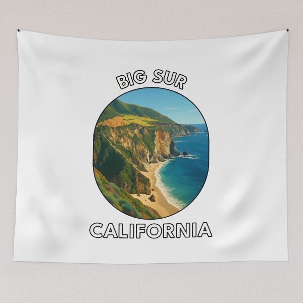 Item preview, Big Sur California Travel Poster – Scenic Coastal Highway Art designed and sold by inkNext.