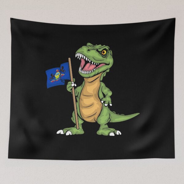 Item preview, Pennsylvania Lover Kids Dinosaur Lover USA Pennsylvania Flag designed and sold by DSWShirts.