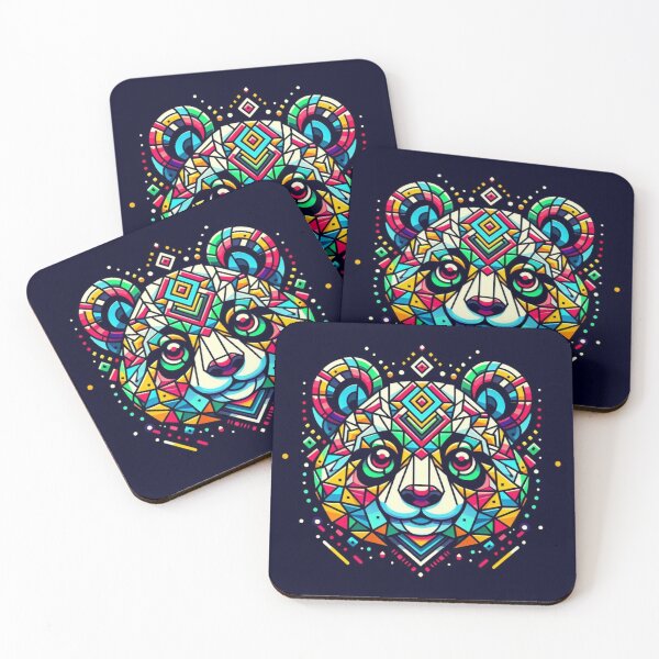 Item preview, Geometric decorative panda bear designed and sold by Dogandesighn.