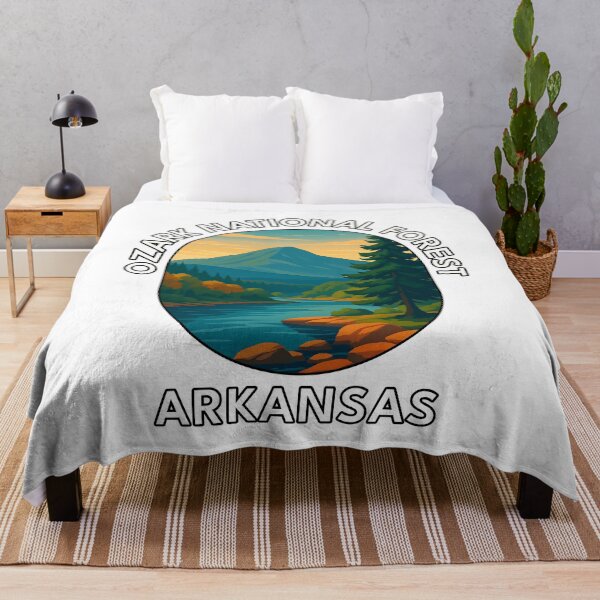 Item preview, Ozark National Forest Arkansas Travel Poster – Scenic Vector Art designed and sold by inkNext.