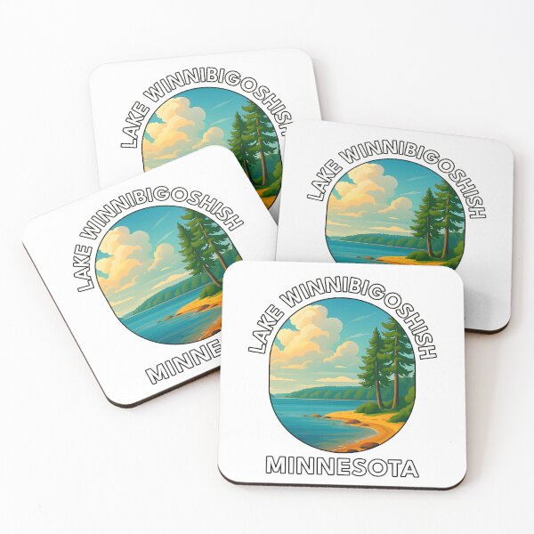 Item preview, Lake Winnibigoshish Minnesota Scenic Vintage Travel Poster designed and sold by inkNext.