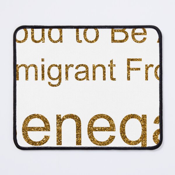 Item preview, PROUD TO BE AN IMMIGRANT FROM SENEGAL SEQUIN designed and sold by TheIconSmith.