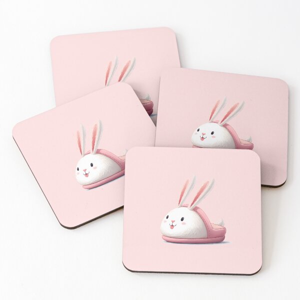 Item preview, Rabbit plush slippers designed and sold by DerSenat.