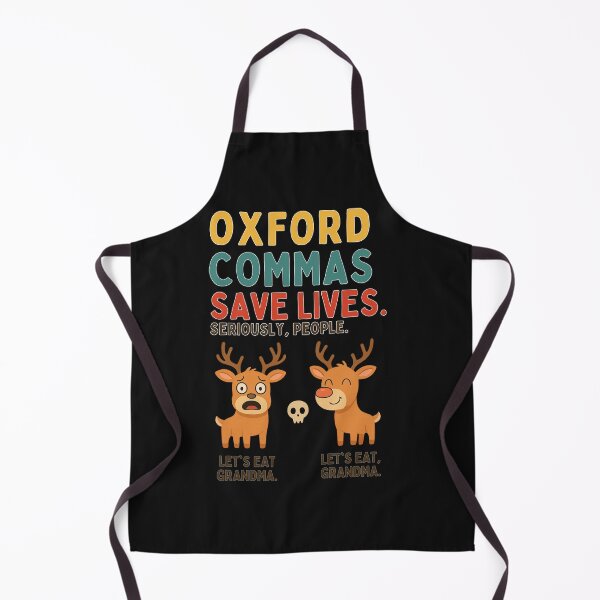 Item preview, Oxford Commas Save Lives: Funny Grammar Teacher Art designed and sold by elynne9.