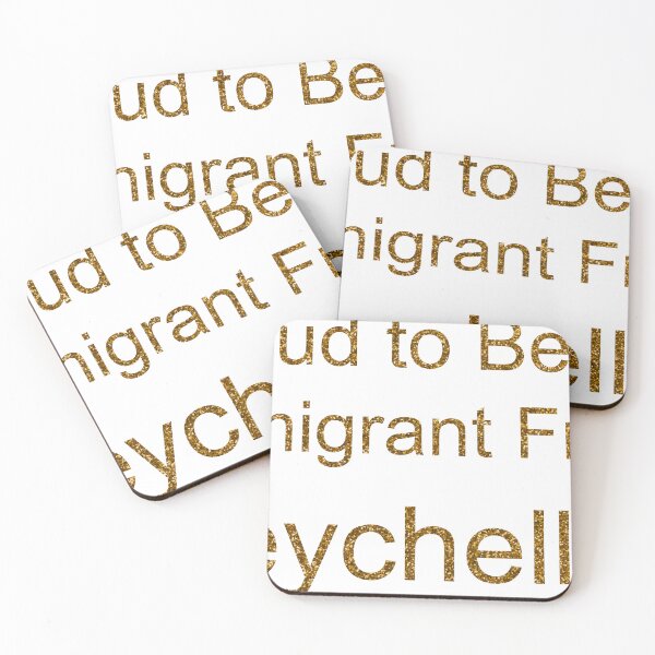 Item preview, PROUD TO BE AN IMMIGRANT FROM SEYCHELLES SEQUIN designed and sold by TheIconSmith.