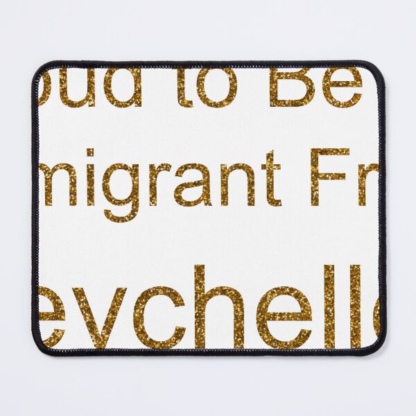 Item preview, PROUD TO BE AN IMMIGRANT FROM SEYCHELLES SEQUIN designed and sold by TheIconSmith.