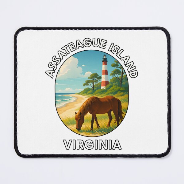 Item preview, Assateague Island Virginia Wild Horses – Vintage Travel Poster designed and sold by inkNext.