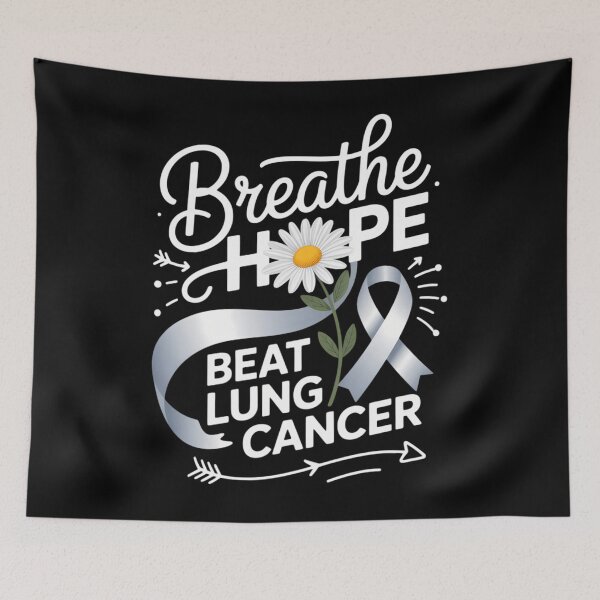 Item preview, Breathe Hope Beat Lung Cancer - Lung cancer awareness designed and sold by aidenpier.