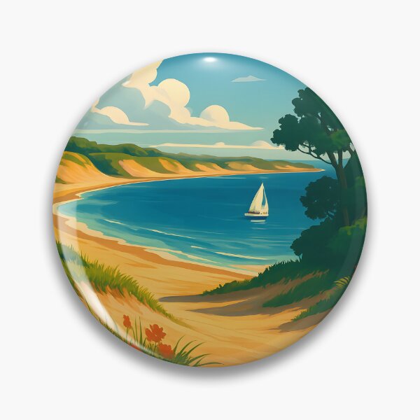 Item preview, Cape Cod Bay Massachusetts Coastal Travel Poster – Scenic Beach & Ocean Art designed and sold by inkNext.