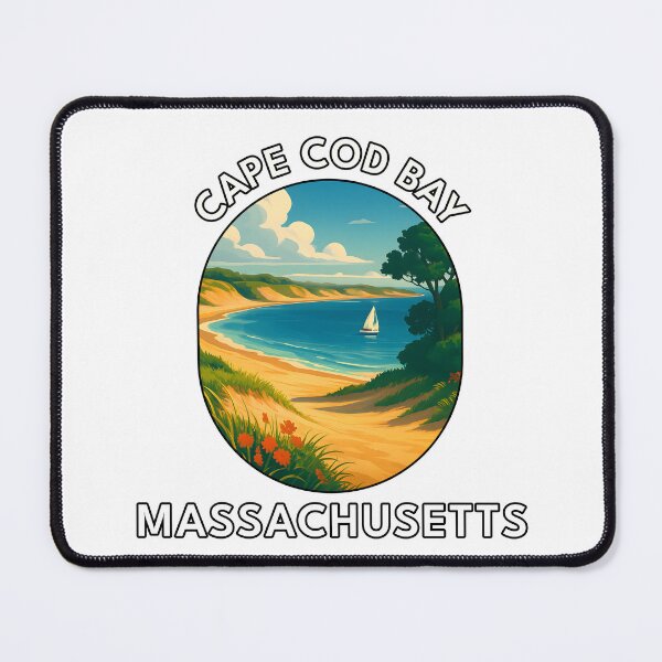 Item preview, Cape Cod Bay Massachusetts Coastal Travel Poster – Scenic Beach & Ocean Art designed and sold by inkNext.