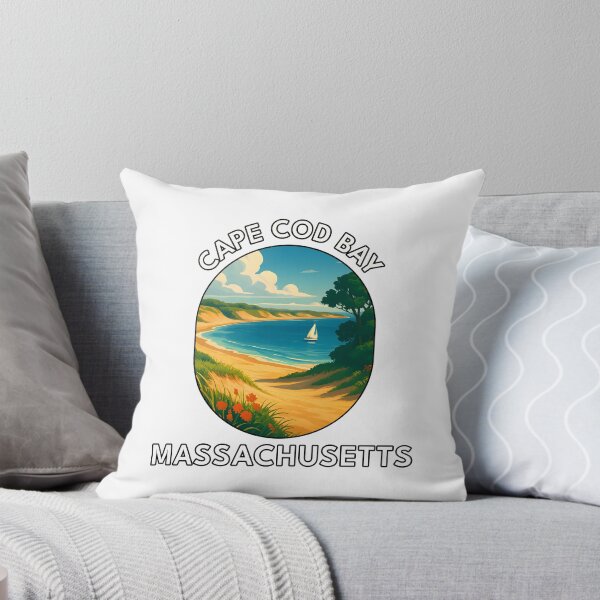 Aperçu de l'œuvre Affiche de voyage côtière de la baie de Cape Cod, Massachusetts – Art pittoresque sur les plages et l'océan créée et vendue par inkNext.