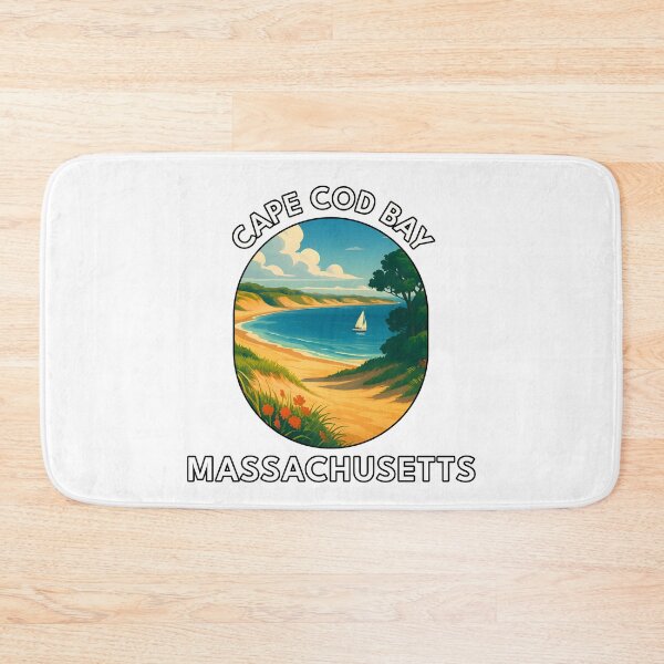 Item preview, Cape Cod Bay Massachusetts Coastal Travel Poster – Scenic Beach & Ocean Art designed and sold by inkNext.