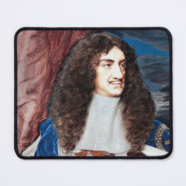 Item preview, King Charles II vintage portrait designed and sold by Vintage Designs +.