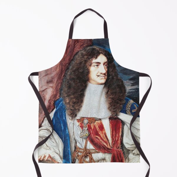 Item preview, King Charles II vintage portrait designed and sold by Vintage Designs +.
