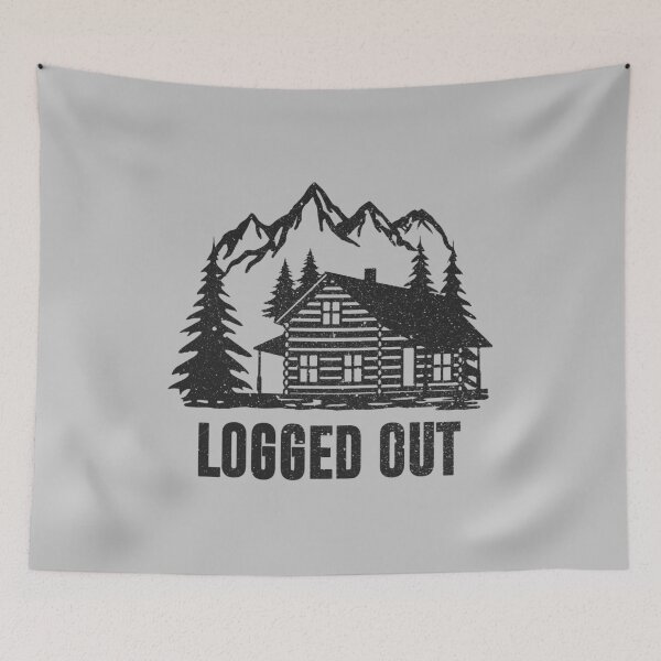 Item preview, Logged Out - Funny Cabin Life designed and sold by xhearalisa.