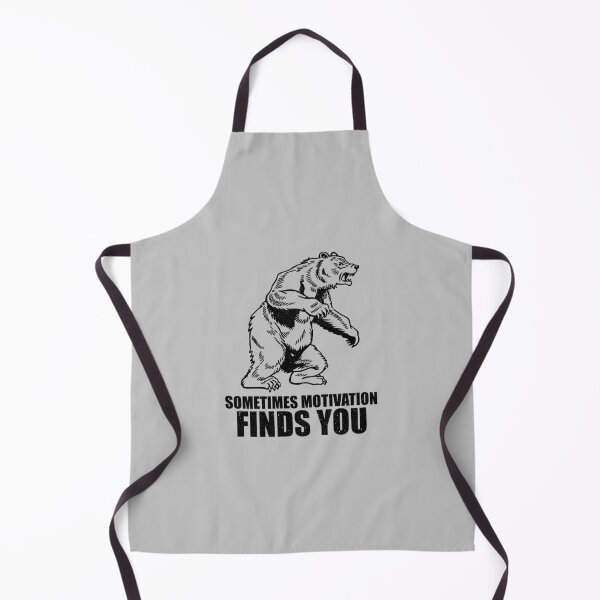 Item preview, Sometimes Motivation Finds You - Funny Bear Motivational designed and sold by xhearalisa.
