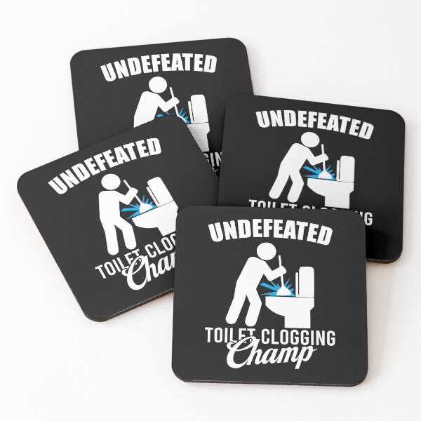 Item preview, Undefeated Toilet Clogging Champ - Funny Hilarious Humor designed and sold by xhearalisa.