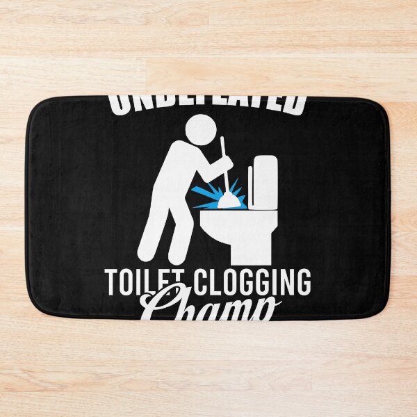 Item preview, Undefeated Toilet Clogging Champ - Funny Hilarious Humor designed and sold by xhearalisa.