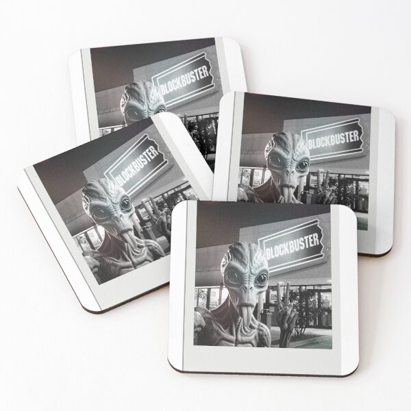 Item preview, Alien Selfie Outside Blockbuster Video | Retro designed and sold by Dark Humor Designs Co..