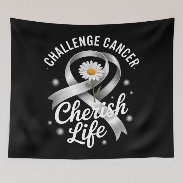 Item preview, Challenge Cancer Cherish Life - Lung cancer awareness designed and sold by aidenpier.