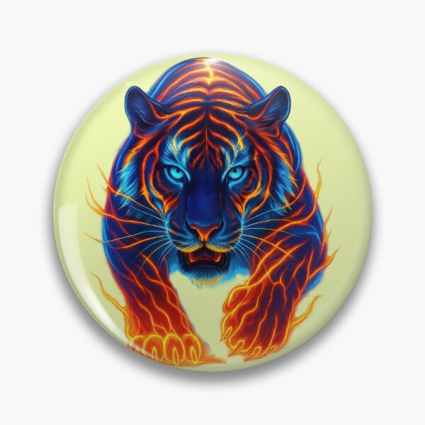 Item preview, Fantasy tiger with flames designed and sold by LoneAngel.