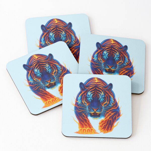 Item preview, Fantasy tiger with flames designed and sold by LoneAngel.