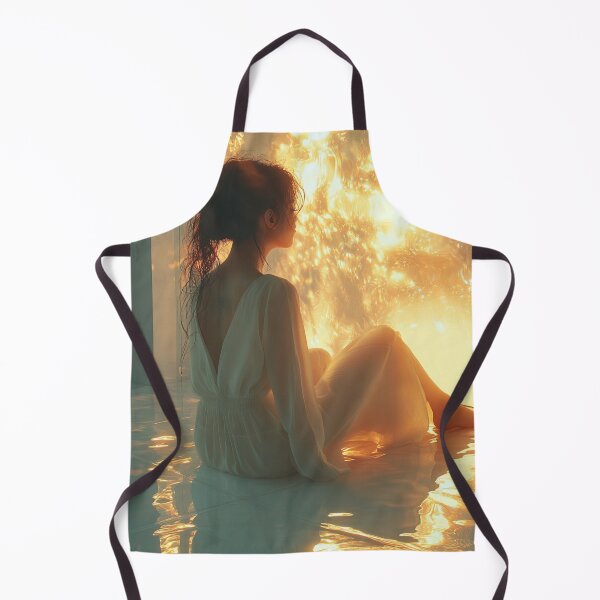 Item preview, Golden Light Dreamscape Interior Serenity designed and sold by AITuneSphere.