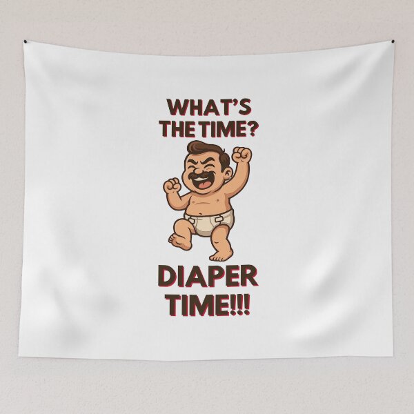 Item preview, What’s the Time? Diaper Time! designed and sold by UNK-Fatigues.