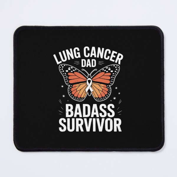 Item preview, Dad Lung Cancer Awareness Badass Survivor Lung Cancer Support designed and sold by aidenpier.
