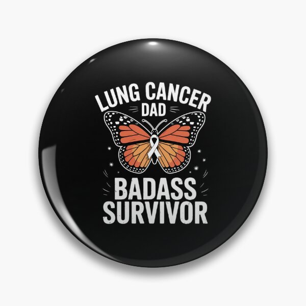 Item preview, Dad Lung Cancer Awareness Badass Survivor Lung Cancer Support designed and sold by aidenpier.
