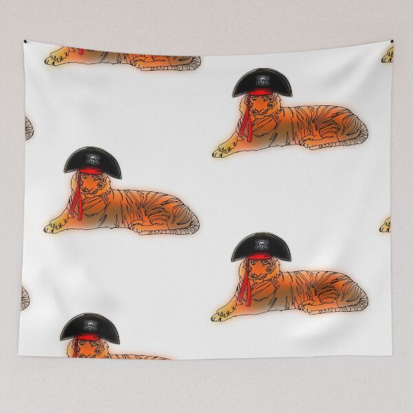 Item preview, Maple the Tiger Wearing a Pirate Hat – animalzinhats designed and sold by Ashley’sAnimalz.