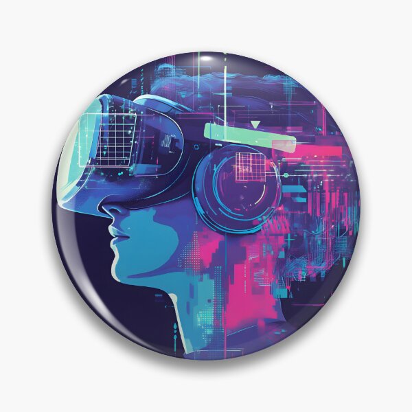 Item preview, Cyber Vision: Futuristic VR Tech Lifestyle Artwork designed and sold by !Shirt Stains!.