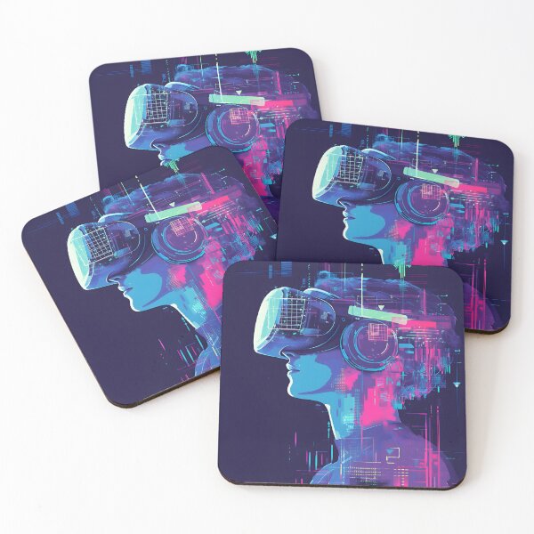 Item preview, Cyber Vision: Futuristic VR Tech Lifestyle Artwork designed and sold by !Shirt Stains!.