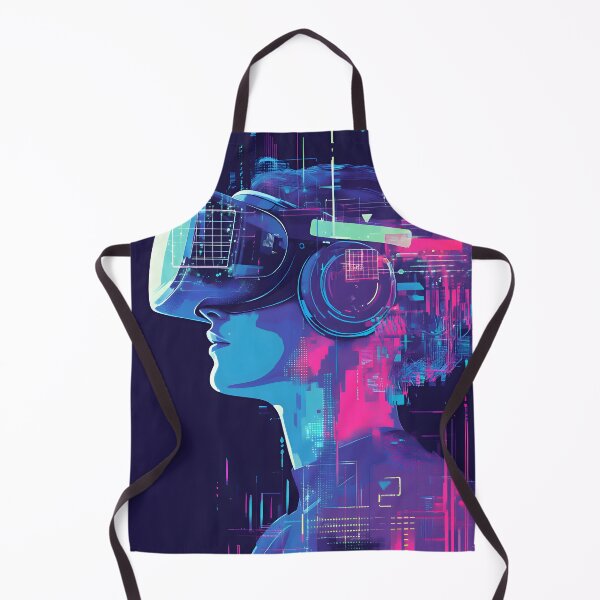 Item preview, Cyber Vision: Futuristic VR Tech Lifestyle Artwork designed and sold by !Shirt Stains!.