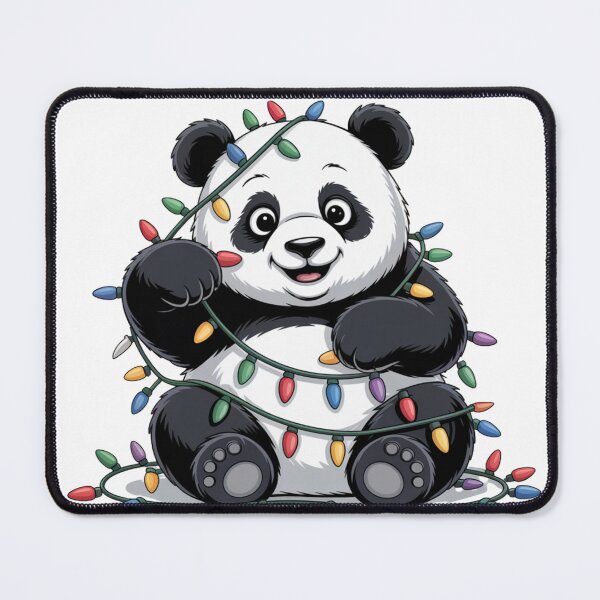 Item preview, Panda Tangled in Lights designed and sold by NicolasGlowArt.