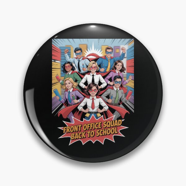 Item preview, Front Office Squad Back to School – Comic Style Office Champions designed and sold by Stock4U.