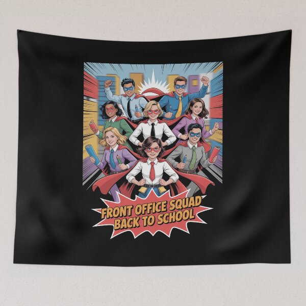 Item preview, Front Office Squad Back to School – Comic Style Office Champions designed and sold by Stock4U.