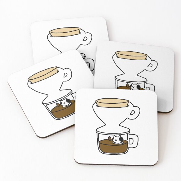 Item preview, a Cat in the cup of coffee designed and sold by superbaechoo.