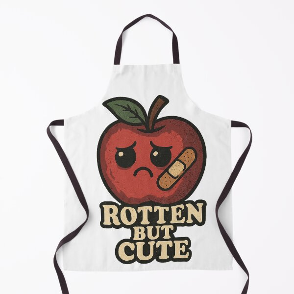 Artikelvorschau, Rotten But Cute – Trauriger Apfel mit Pflaster entworfen und verkauft von Nuvijo.