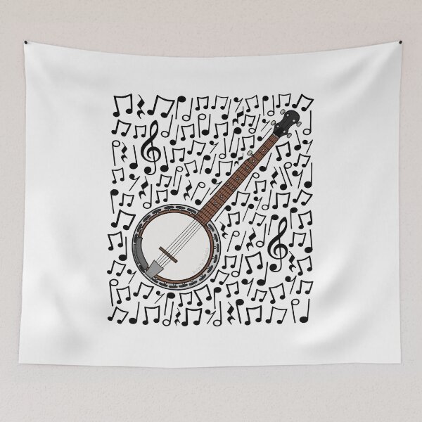 Item preview, Banjo Musical Notes Banjoist Music Teacher Musician designed and sold by doodlerob.
