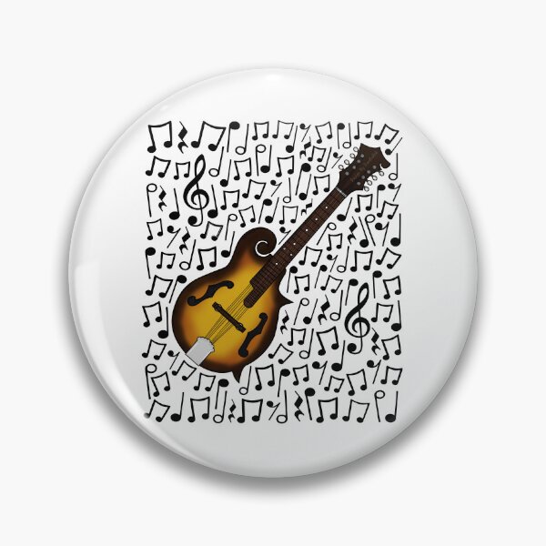 Item preview, Mandolin Musical Notes Mandolinist Music Teacher Musician designed and sold by doodlerob.
