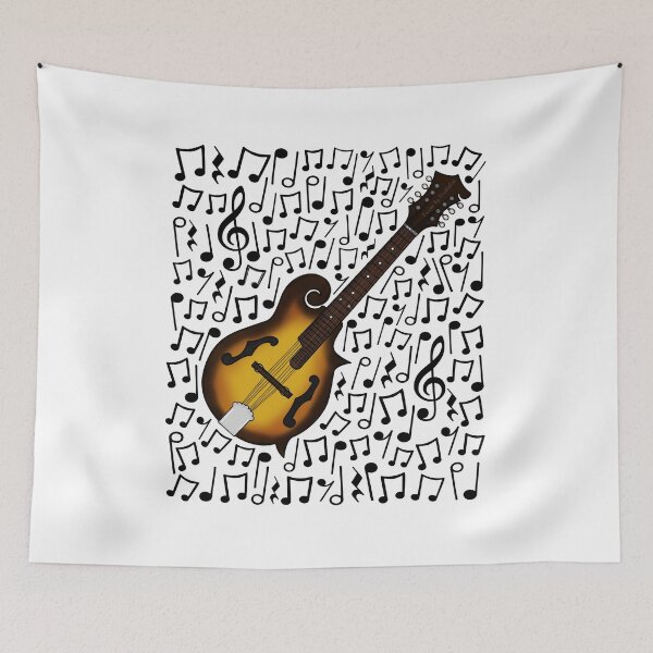Item preview, Mandolin Musical Notes Mandolinist Music Teacher Musician designed and sold by doodlerob.
