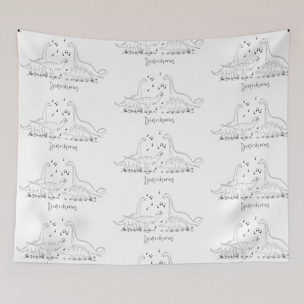 Item preview, B&W dinochorus - a group of singing dinosaurs designed and sold by FGD123.
