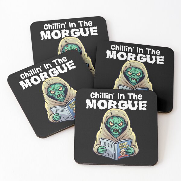 Item preview, CHILLIN IN THE MORGUE - ZOMBIE HALLOWEEN designed and sold by KEF Custom.