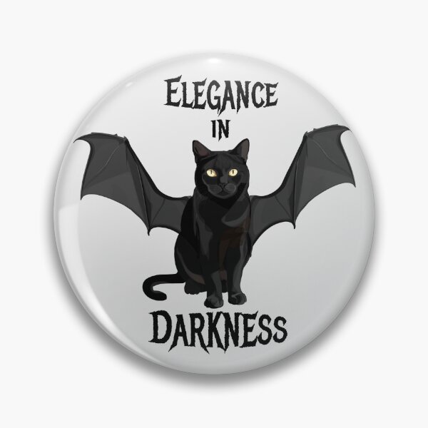 Item preview, Regal Bat-Winged Black Cat Mysterious Halloween Guardian designed and sold by Bambooartist.
