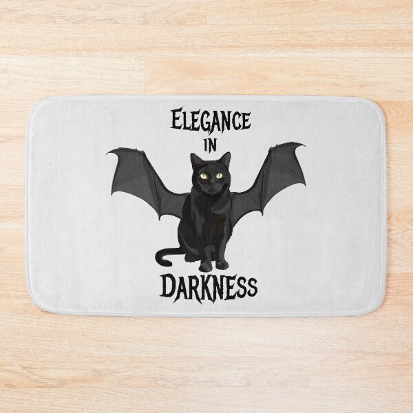 Item preview, Regal Bat-Winged Black Cat Mysterious Halloween Guardian designed and sold by Bambooartist.