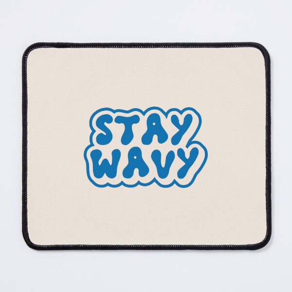 Item preview, Stay Wavy Retro Bubble Typography designed and sold by trepiu.