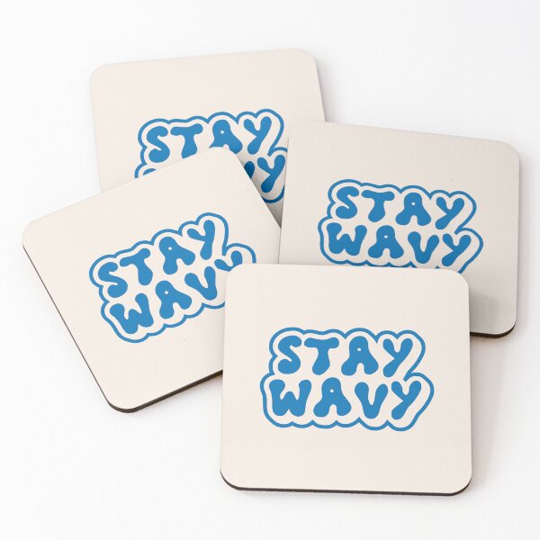Item preview, Stay Wavy Retro Bubble Typography designed and sold by trepiu.